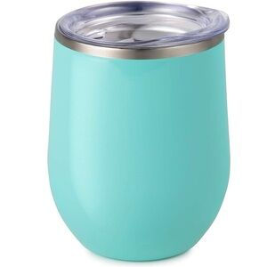 🆕️ Set of 2 Stainless Steel 12oz Double Wall Insulated Wine Tumblers With Lid